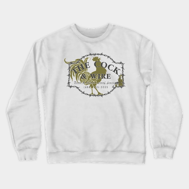 The Cock and Wire pub Crewneck Sweatshirt by puppaluppa